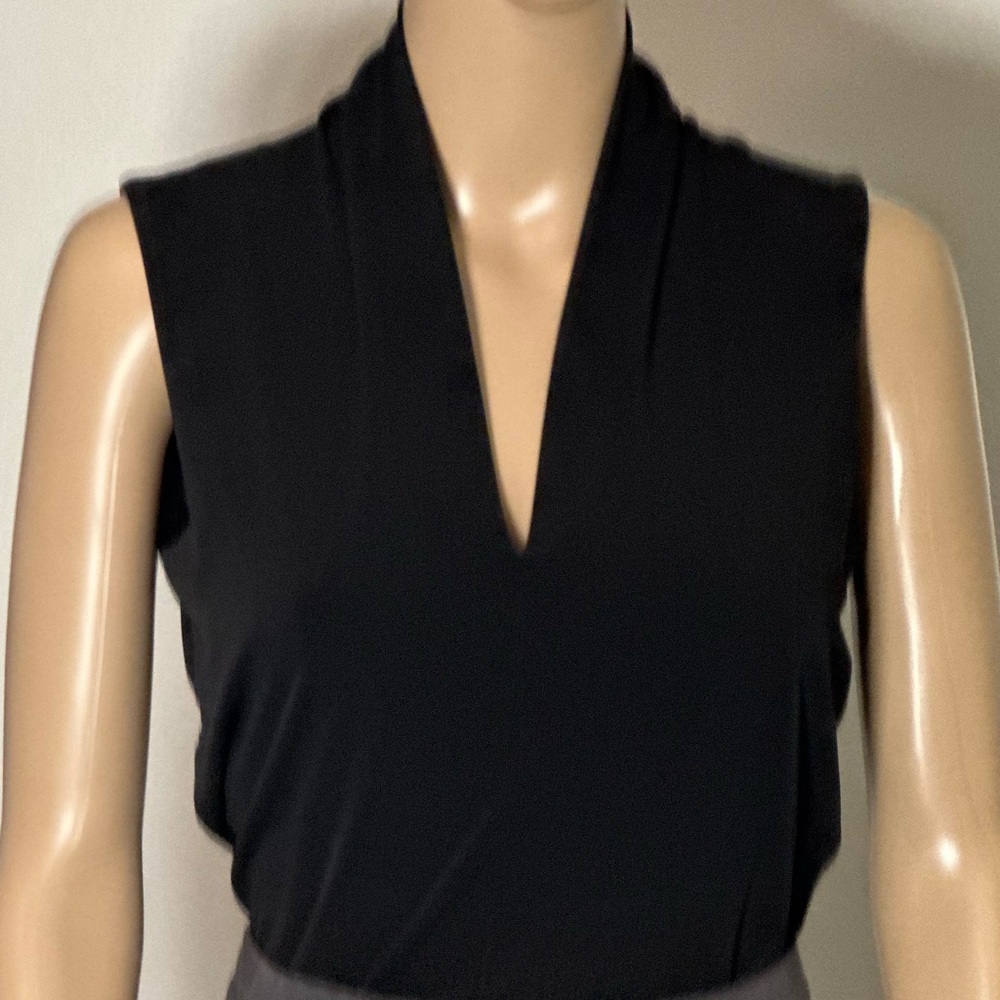 Grace Elements Black V-Neck Blouse - image 2